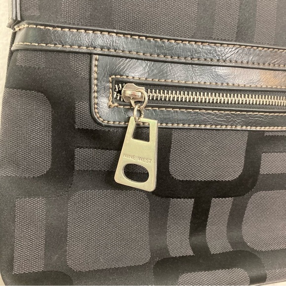 Nine West Satchel Purse - Black - 9"x9" - Picture 2 of 11